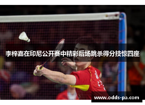 李梓嘉在印尼公开赛中精彩后场跳杀得分技惊四座 李梓嘉在印尼公开赛中精彩后场跳杀得分技惊四座