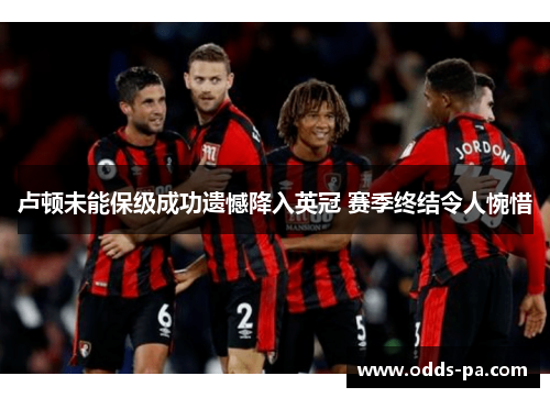 卢顿未能保级成功遗憾降入英冠 赛季终结令人惋惜